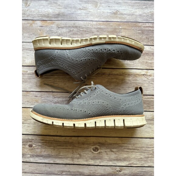 Cole Haan ZeroGrand Men's 8.5 Shoes Stitchlite Woven Gray Hybrid Comfort - Picture 1 of 7